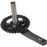 Система SHIMANO DEORE, M6000-2, 175мм, интегрированный вал, 10 скоростей, 34/24T без каретки, черный EFCM6000EX44X